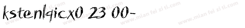 kstenlqicx0 23 00字体转换